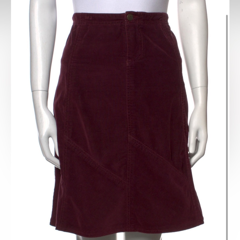 Marc Jacobs wine colored corduroy skirt